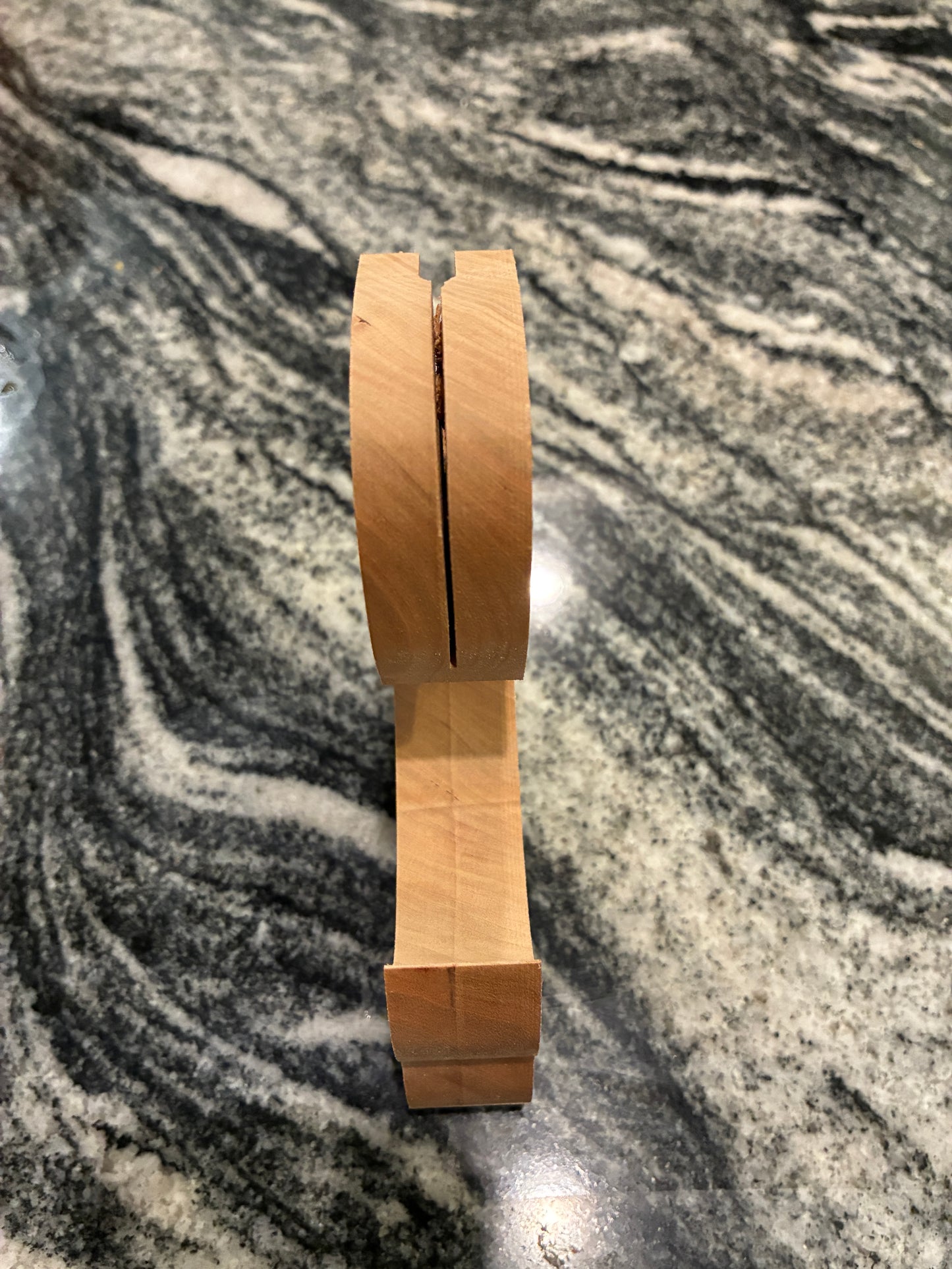Quarter Sawn Cherry Saw Handle Blank – Pre-Slotted for Saw Blade & Folded Back