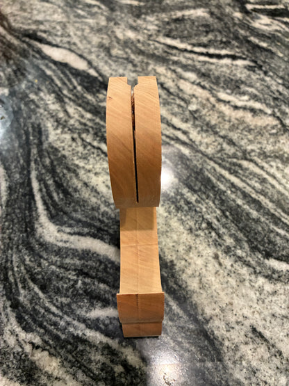 Quarter Sawn Cherry Saw Handle Blank – Pre-Slotted for Saw Blade & Folded Back