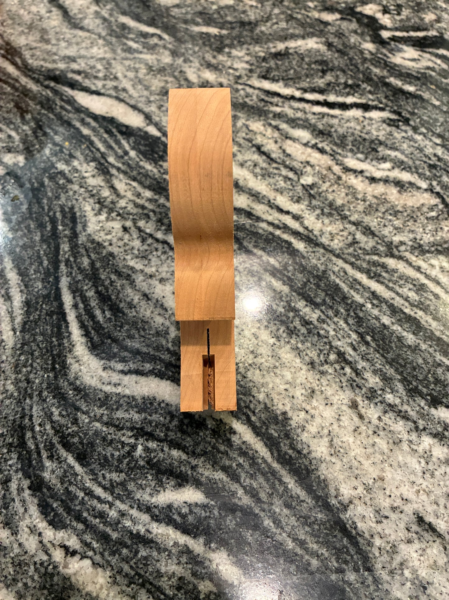Quarter Sawn Cherry Saw Handle Blank – Pre-Slotted for Saw Blade & Folded Back